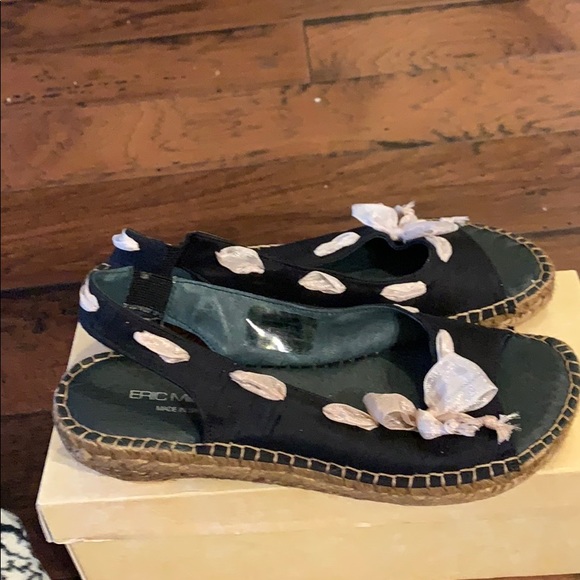 Erin Michaels black silk material with ribbons new - Picture 1 of 3